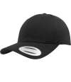 F7706 7706 Flexfit Curved Classic Snapback Cap Black colour image